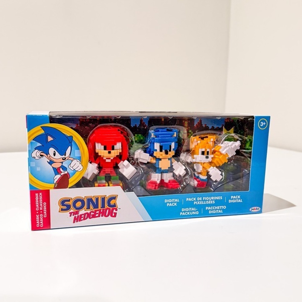 Sonic the Hedgehog 8-Bit Digital 3 Pack Action Figures